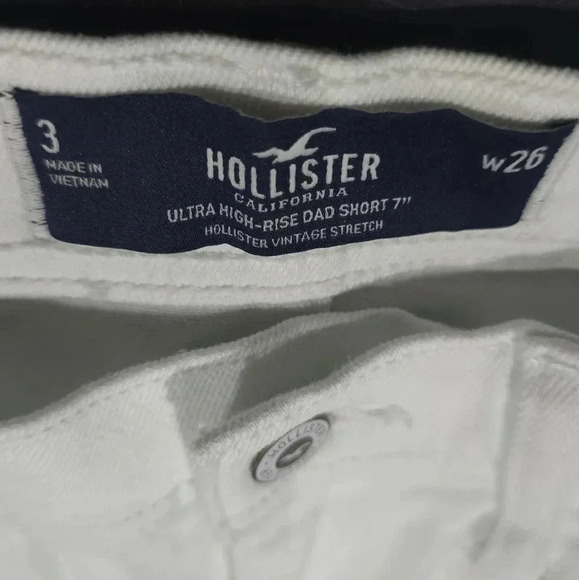 Hollister Ultra High-Rise Denim Shorts - Size 26 white - Picture 11 of 15